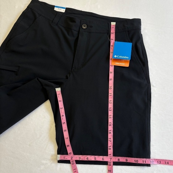 Columbia Men's Tech Shorts, Stretch Fabric, 10 Inch Inseam, Waist 34, Black, NWT - Picture 12 of 16